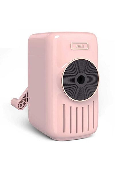 Deli Table Top Musical Pastel Pink Pencil Sharpener