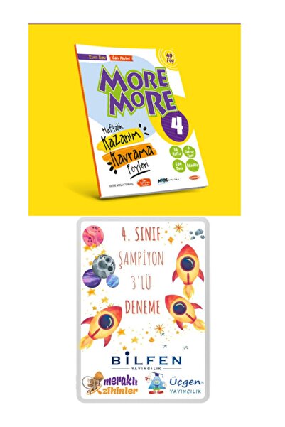 Kurmay Elt Yayınları More And More 4 Haftalık Kazanım Kavrama Föyleri Ve Şamp...