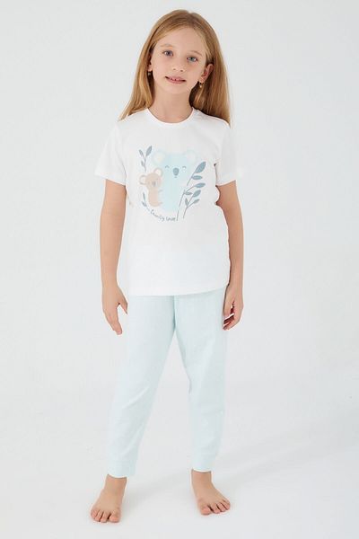 ROLY POLY Teddy Bears Girl's Short Sleeve Pajama Set