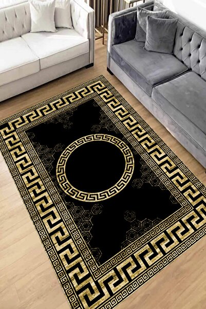 THEMODERNHANE Dijital Baskı Yıkanabilir Kaymaz Taban Leke Tutmaz Yolluk Kilim...