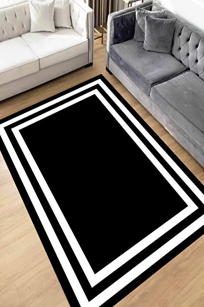 THEMODERNHANE Dijital Baskı Yıkanabilir Kaymaz Taban Leke Tutmaz Yolluk Kilim...