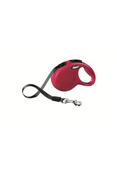 Flexi New Classic Automatic Stripe Dog Walking Leash L Red 5 m