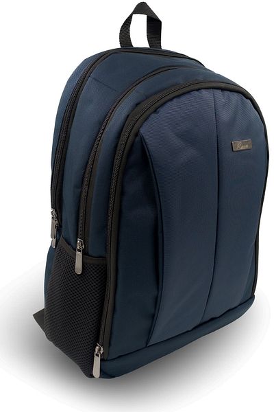 Sivilen Unisex Water Resistant Zippered Daily Medium Size School Backpack with Laptop Tablet Compartment Navy Blue