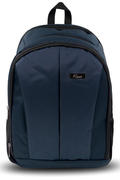 Sivilen Unisex Water Resistant Zippered Daily Medium Size School Backpack with Laptop Tablet Compartment Navy Blue