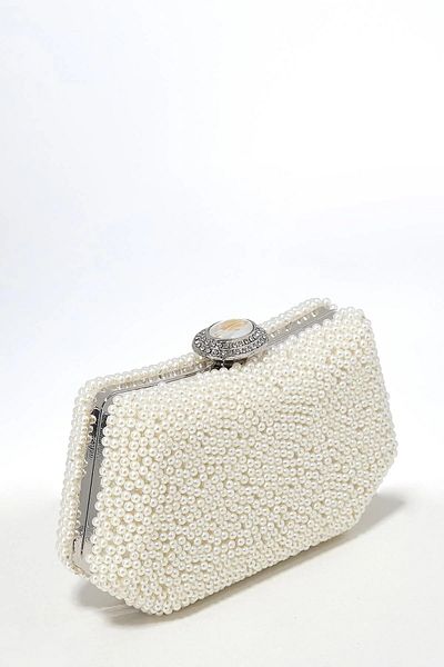 Biçanta Pearl Evening Dress Bag Mother of Pearl Color Νυφική ​​τσάντα Βραδινό φόρεμα Τσάντα βραδινή τσάντα Portfolio Clutch