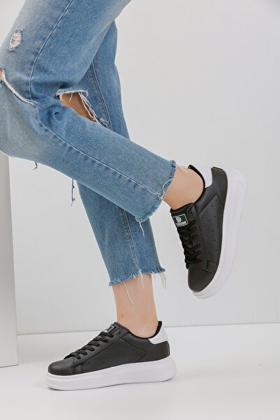 en7 Black and White Women's Sneakers 0156