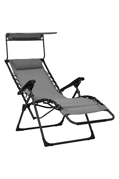 Genel Markalar Gölgelikli Kamp Sandalyesi, Gölgelikli Şezlong, Plaj Şezlongu, kamp koltuğu Bahçe&Plaj Şezlongu