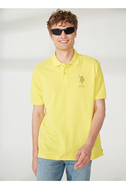 U.S. Polo Assn. Men's Polo T-shirt - Dark Yellow, Jama