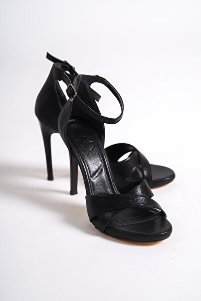 Modabuymus Pantofi de seara cu toc cu platforma cu sclipici negru perlat