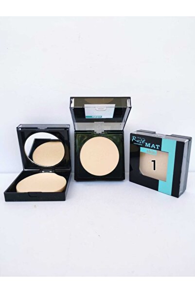 Roesıa Rose Cosmetics Rose Aynalı, Süngerli, Skin Matte Pressed Pudra