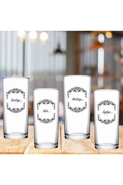 Paşabahçe Budgie Good Wish Rack Cup 200 Cc Set of 4