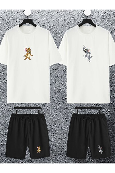 macklin Unisex Women Men Cute Tom and Jerry Printed Lover Couple Combination ...