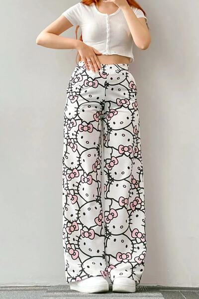 WITNESS Hello Kity White Wide Leg Tracksuit