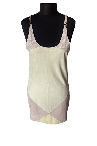 asus deri Genuine Leather (suede) Unlined Multicolored Dress