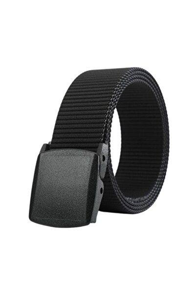 Polis Sepeti Kilitli Plastik Tokalı Taktik Outdoor Kemer Siyah