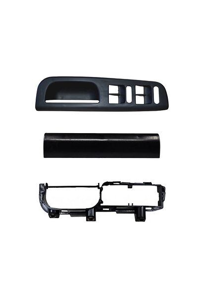 ALPHA AUTO PART مجموعة غطاء إطاري لمقبض الباب الزجاجي لسيارة Vw Passat B5، جولف 4، جيتا