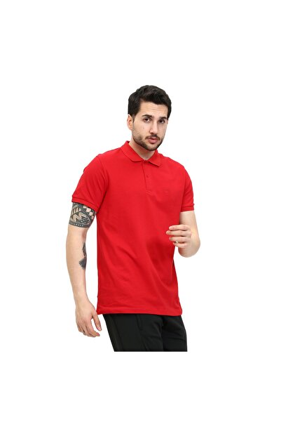 s.p.q.r Spqr Sanctus Чоловіча футболка-поло - Червона, з короткими рукавами