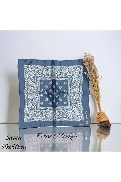 Fular Marketi Сатинова бандана з етнічним візерунком