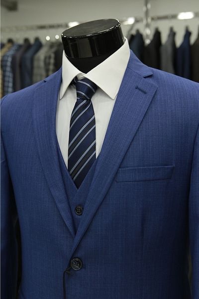 MASSARO Flafil Men's Suit with Slimfit Vest