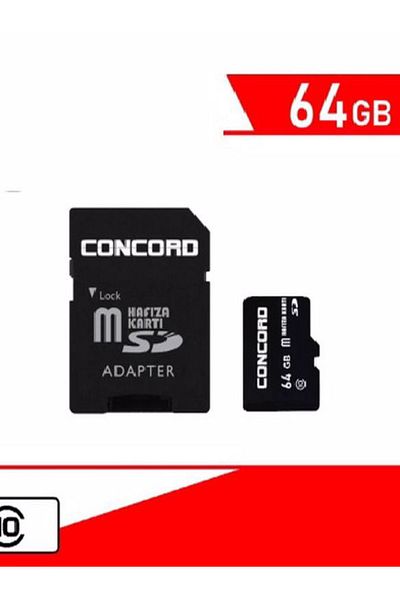 Concord 64 GB Micro SD Adapter Included Memory Card C-m64