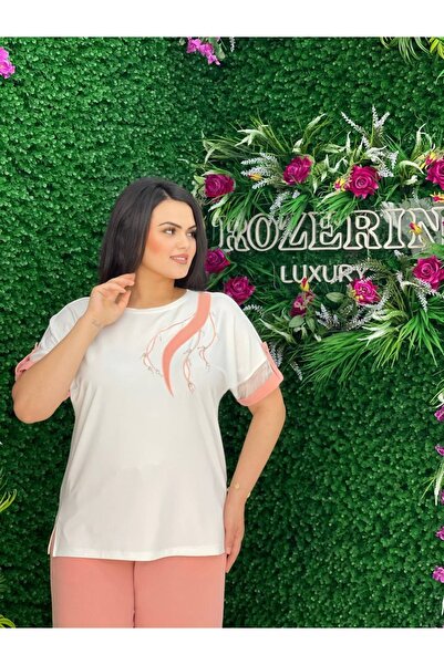 RZR&Rozerin Stone Embroidery Detail Double Linen Set