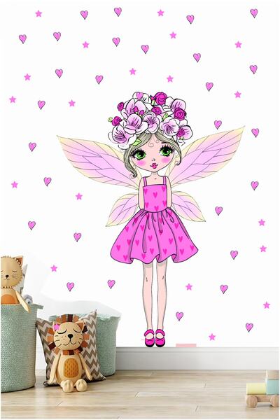 efekt reklam Cute Fairy of Fortune Παιδικό Βρεφικό Δωμάτιο Αυτοκόλλητο Αυτοκόλλητο Ταπετσαρίας Διακόσμησης Αυτοκόλλητο Ταπετσαρίας