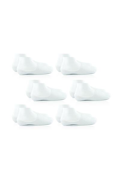 FORMO Комплект от 6 дамски бели бамбукови безшевни силиконови неплъзгащи се т...