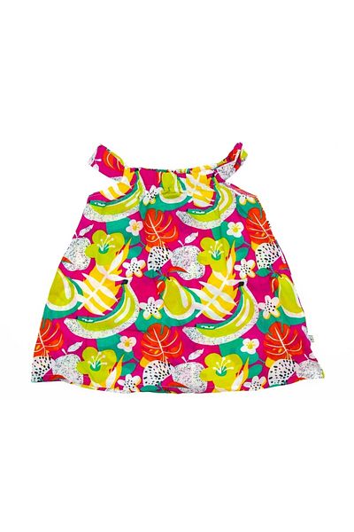 Damla Fruit Patterned SUMMER CHILDREN'S DRESS