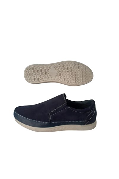 İstanbul Чоловічі повсякденні черевики з натуральної шкіри, синього кольору, на гумовій підошві