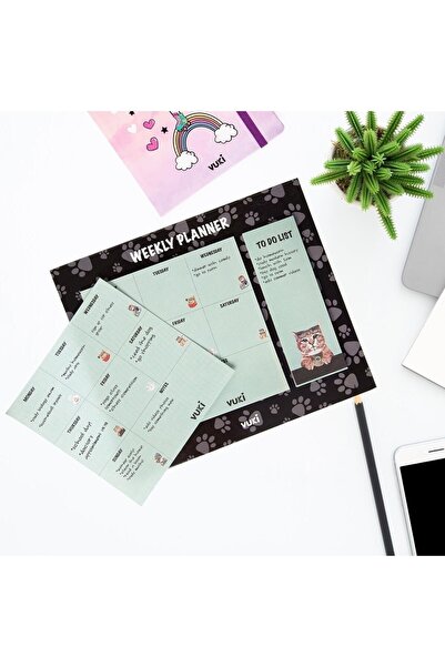 GENC DIJITAL BASKI Masa Üstü Haftalık Planlayıcı Defter