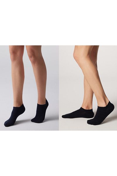 Nova Socks УНИСЕКС ПРЕМИУМ БЕЗШЕВНИ БАМБУКОВИ НЕВИДИМИТЕ ЧОРАПИ ЗА МАРАТОНКИ, КОМПЛЕКТ ОТ 4 БРОЯ, ТЪМНОСИН