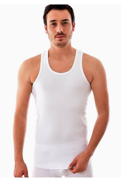 Tutku Ανδρικά εσώρουχα White Rib Rambo Νέα σεζόν (Συσκευασία 10 τεμαχίων)