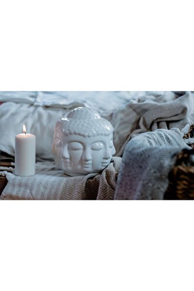 SAFİR SERAMİK DEKOR Dekoratif El Yapımı Seramik Buda Heykeli