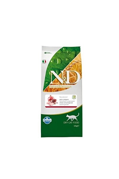 N&D Nd Prime Tahılsız Kısır Kedi 10kg Tavuklu Narlı Kısır Kedi Maması Chicken...