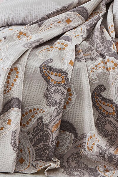 Cotton Life Σετ Αντικέ Καφέ Διπλό Βαμβακερό Πικέ