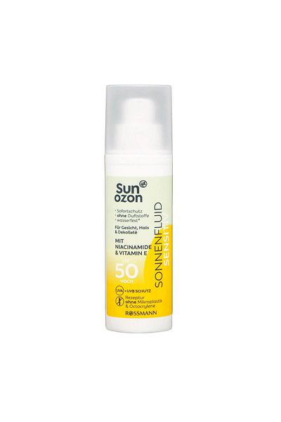SunOzon Niacinamide SPF 50 Sunscreen Face Cream - Sensitive Skin 50 ml