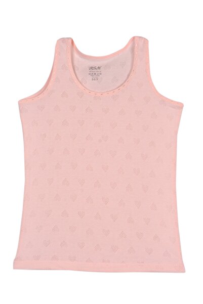 BSM Girl's 3-Piece Jacquard Patterned 100% Cotton Tank Top