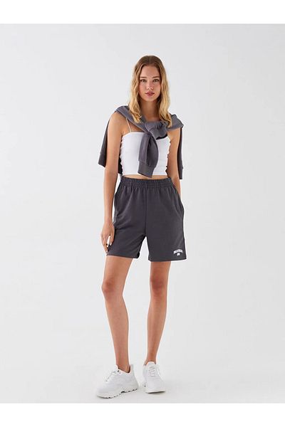LC Waikiki LCW Casual Elastic Waist Comfortable Fit Printed Women's Shorts
