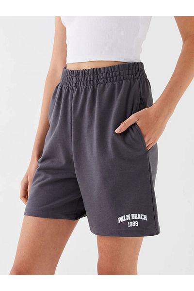 LC Waikiki LCW Casual Elastic Waist Comfortable Fit Printed Women's Shorts