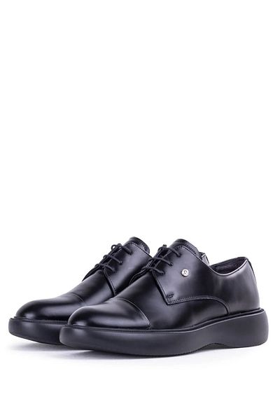 Pierre Cardin Genuine Leather Black Classic Men's Shoes