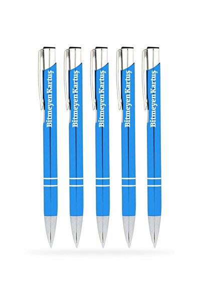 Bk Gift Kişiye Özel Mavi Metal Tükenmez Kalem (50 Adet) Model 133