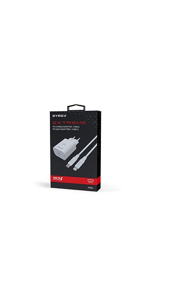 Syrox Apple Iphone 14 Plus 5g Compatible Fast Charger Lightning 20w Charger Set