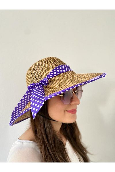 Pandoli Women's Ribbon Straw Trilby