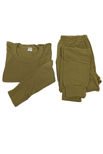 MrcTrend Set de lenjerie termică militară de jos -20 de grade verde