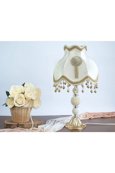 Nettenevime Velvet Decorated Coated Brooch Lampshade