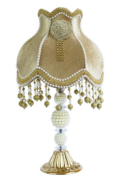 Dekovien عاكس الضوء الكلاسيكي المطلي بالمخمل مع بروش مصنوع يدويًا