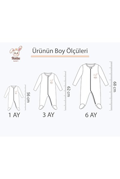 Nayinom Hobbe Baby Elephant Motif Baby Rompers 1-3-6 Months