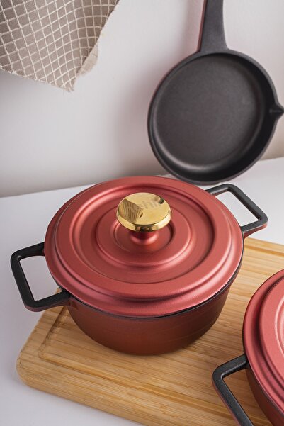 Nehir Aluminum Casting 5 Piece Baby Mini Food Sauce Pot Set