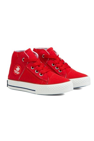 Beverly Hills Polo Club Shoes Sports Booties Faux Leather Red