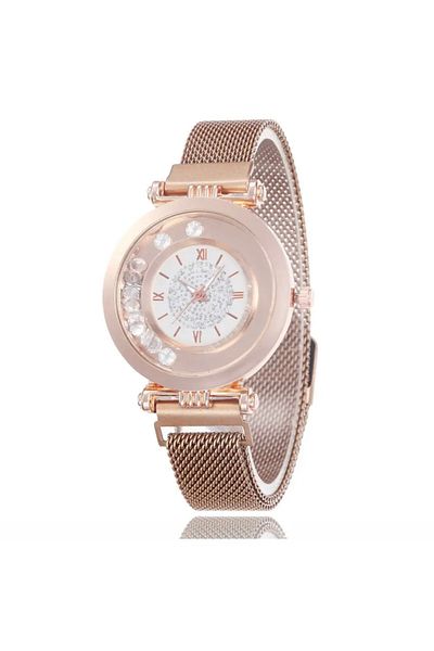 Toz Vintage Alloy Stone Round Wristwatch